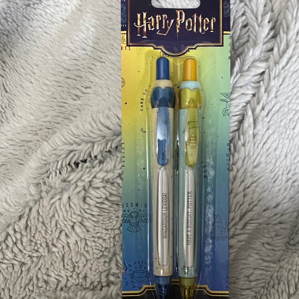 Harry Potter Blue and Yellow Gel Pens
